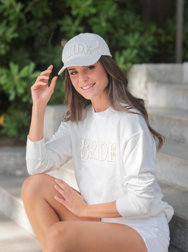 Shiraleah Bride Sweatshirt. Ivory