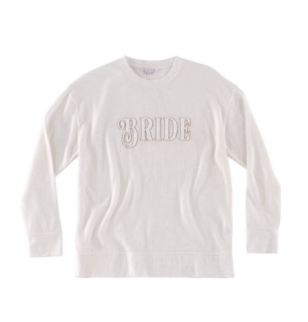 Shiraleah Bride Sweatshirt. Ivory