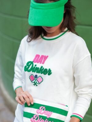 Shiraleah Day Dinker Sweatshirt. White